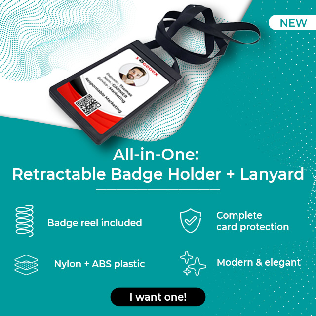 All-in-One Retractable Lanyard + Badge Holder